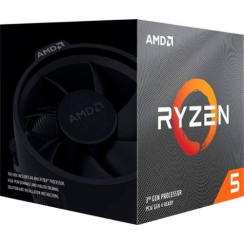 AMD - Ryzen 5 3600xt 3rd Gen 6-Core, 12 traces de bureau déverrouillé avec Wraith Spire Fraîcheur