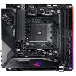 ASUS-ROG Strix X570-I Gaming (Socket AM4) USB-C Gen2 AMD Motherboard mit LED-Beleuchtung