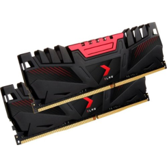 PNY - Performances extrêmes xlr8 16 Go (2pk 8 Go) 2666MHz DDR4 C16 DIMM Desktop Memory - Black / Red